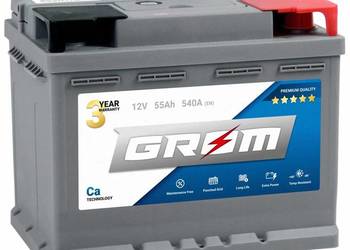 ⚡️Akumulator GROM Premium 55Ah 540A EN DTR⚡️, używany na sprzedaż  Mielec
