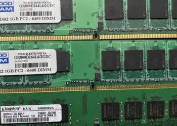 Pamięć RAM 2GB 2x1GB Goodram GR800D264L6/2GDC DDR2 , Kingsto na sprzedaż  Alwernia