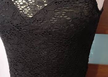Czarna koronkowa sukienka Morgan S rock emo gothic lolita na sprzedaż  Krosno