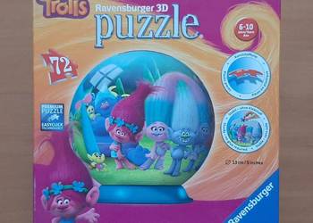 Puzzle Trolls Ravensburger 3D, używany na sprzedaż  Pruszków