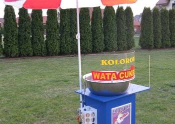 Nowa maszyna do waty cukrowej , wata cukrowa, ATEST, popcorn, używany na sprzedaż  Kraków