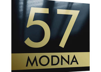 METALOWA tabliczka adresowa numer domu dom 20x17 M1, używany na sprzedaż  Warszawa