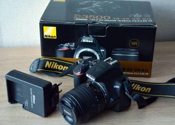 Lustrzanka Nikon D3500 , 24Mpx stan idealny na sprzedaż  Gliwice