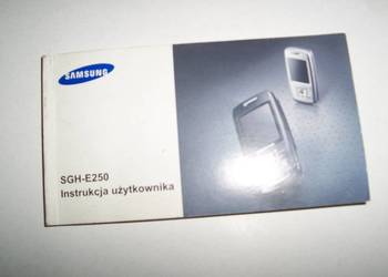 Samsung SGH-E250. Instrukcja użytkowania po polsku na sprzedaż  Kraków
