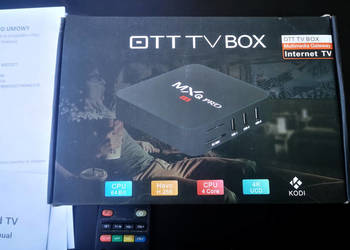 Używany, SMART TV BOX 8GB 4K DEKODER ANDROID TV ZESTAW na sprzedaż  Zawiercie