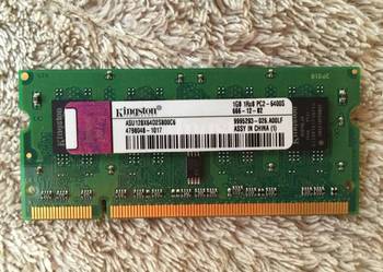 Pamięć Kingston SODIMM DDR2 1 GB PC5300 do laptopa na sprzedaż  Warszawa