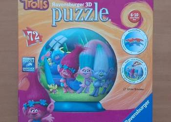 Używany, Puzzle Trolls Ravensburger 3D na sprzedaż  Pruszków