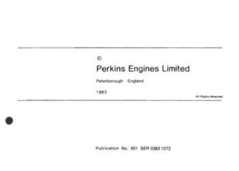 Używany, Perkins 4.108 4.107 4.99 silnik instrukcja naprawy na sprzedaż  Kielce