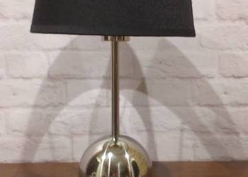 Lampka nocna glamur srebrna z czarnym kloszem na sprzedaż  Białogard