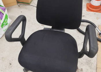 Fotel Krzesło Biurowe Czarne Obrotowe na sprzedaż  Lublin
