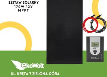 Zestaw solarny 170W 12V MPPT (35961) na sprzedaż  Zielona Góra