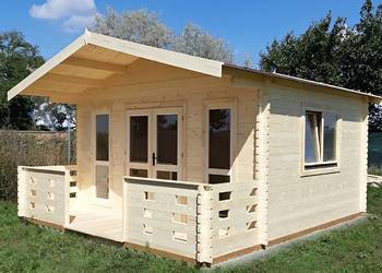 Domek drewniany Ania 5x6 z tarasem 44mm ogrodowy na sprzedaż  Parzymiechy