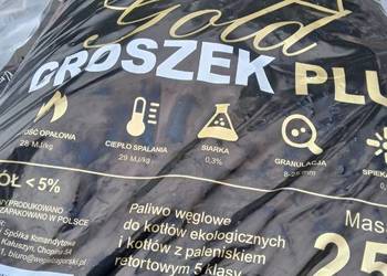 Groszek Premium - EKOGROSZEK DIABLO GOLD - WORKOWANY 1T, używany na sprzedaż  Trzemeszno