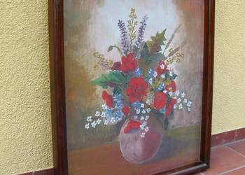 stary obraz olej na płótnie 74/63cm, używany na sprzedaż  Gorzów Wielkopolski