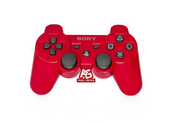 Czerwony ORYGINALNY pad Sony Dualshock3 Sixaxis PS3 na sprzedaż  Brzesko