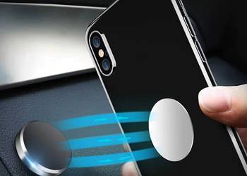 Uniwersalny magnetyczny uchwyt samochodowy na telefon, srebrny. na sprzedaż  Sosnowiec