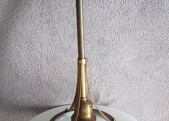 Stara wisząca lampa z mlecznym matowym szklanym kloszem na sprzedaż  Warszawa