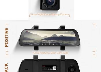 Rejestrator jazdy Xiaomi 70mai D07 z kamerą cofania RC05, używany na sprzedaż  Gorlice