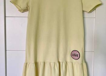 Nowa żółta mini sukienka Femi Pleasure falbanka S surf style na sprzedaż  Nisko