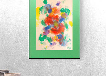 kolorowa abstrakcja 30x40, nowoczesna grafika do loftu, obra na sprzedaż  Zawiercie