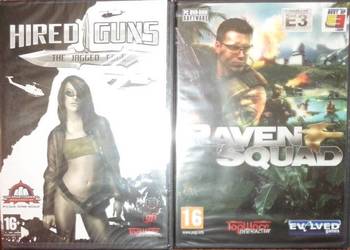 Używany, 2 gry: Raven Squad. Hired Guns - the jagged edge, WindowsXP na sprzedaż  Rzeszów