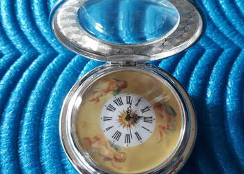 Nowy mechaniczny zegarek kieszonkowy srebrzony-VIENA (nr.9) na sprzedaż  Pruszków