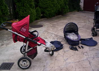 Używany, Wózek dziecięcy Quinny SX 3w1 - Maxi Cosi na sprzedaż  Praszka