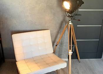 Lampa stojąca na statywie loft teatralna prl na sprzedaż  Warszawa