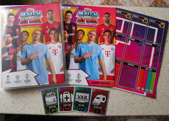 topps Match Attax Champions League 2024 komplet kart + album, używany na sprzedaż  Mykanów