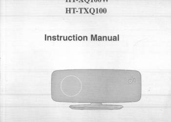 Samsung HT-XQ100 HT-XQ100W HT-TXQ100  instrukcja obsługi na sprzedaż  Legnica