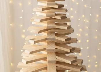 Choinka EKO naturalne drewno drzewko świąteczne ozdoba na sprzedaż  Kalety