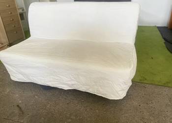 Sofa Ikea Lycksele funkcja spania biały pokrowiec - Transport, używany na sprzedaż  Wrocław