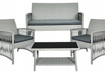 Zestaw Mebli ogrodowych rattanowe 2 Fotele+sofa+stolik NOWY, używany na sprzedaż  Choroszcz