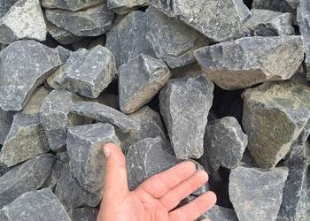 Kamień gabionowy Kraków, czarny bazalt ogrodowy, bazaltowy gabion 60-120 mm, używany na sprzedaż  Kraków