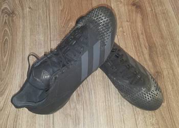 Buty ADIDAS PREDATOR 20.2 FG 41/42 26.5cm lanki korki Demonskin czarne, używany na sprzedaż  Białystok