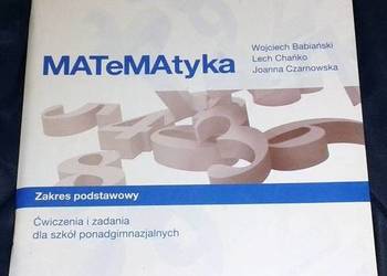 Matematyka 1. Ćwiczenia i zadania - W. Babiański, L. Chańko na sprzedaż  Chełm