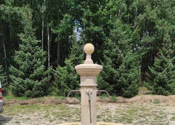 Stylowa fontanna z piaskowca do oryginalnego ogrodu - kamień na sprzedaż  Kamienna Góra