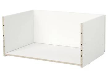 2x szuflada Ikea Besta + front Selsviken biały połysk, używany na sprzedaż  Zabrze