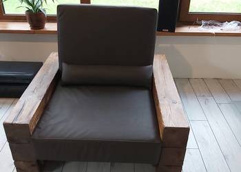 Fotel loftowy drewniany na wymiar., używany na sprzedaż  Poznań