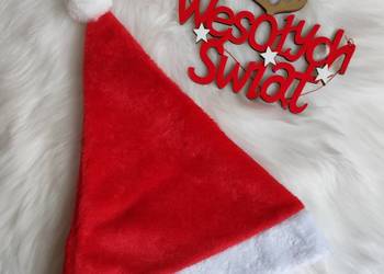 Nowa pluszowa czapka świąteczna Bożonarodzeniowa Mikołaj na sprzedaż  Olkusz