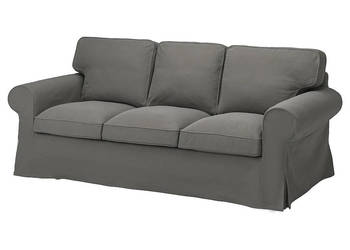 Sofa EKTORP IKEA szara, bardzo dobry stan, kanapa 3 osobowa, używany na sprzedaż  Liszki