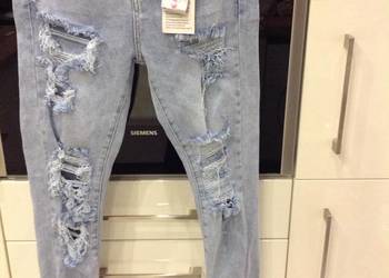 Spodnie jeans Damskie Monday Premium r/ M Dziury Nowe, używany na sprzedaż  Nowa Sól