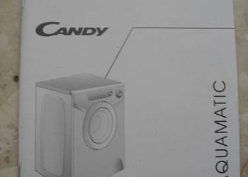 Instrukcja obsługi pralki Candy Aqua 800 T na sprzedaż  Warszawa