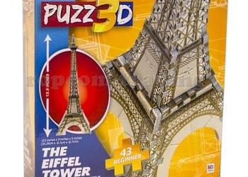 Puzzle Piankowe 3D Wieża Eiffla 43el. dla Początkujących na sprzedaż  Mogilany