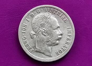 Moneta 1 FLOREN 1877 / AUSTRIA - Srebro - Rzadkość! (nr.1) na sprzedaż  Pruszków