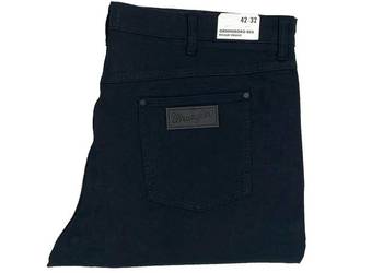 Używany, Spodnie męskie Wrangler Greensboro 803 Dark Navy Regular W42 L32 na sprzedaż  Łódź