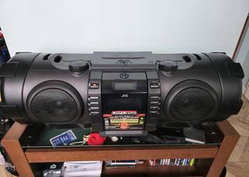 Mocny boombox radio JVC RV NB75B Z bluetooth iphone iPod, używany na sprzedaż  Pruszków