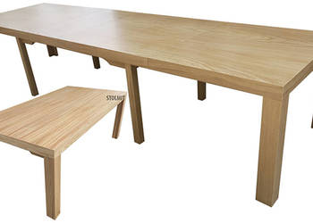Debowy stół rozkłądany do 430cm - 8 nóg 180x90+5x50 solidny, używany na sprzedaż  Katowice