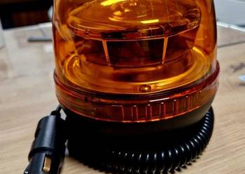 Okazja Nowa lampa błyskowa kogut led na magnes 12/24 cena brutto obrotowa na sprzedaż  Dobrzyniewo Duże
