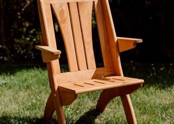Krzesło ogrodowe drewniane składane, tarasowe X lamel nr 7 na sprzedaż  Kalety